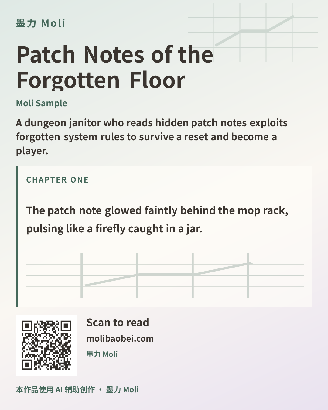 Patch Notes of the Forgotten Floor · poster with QR code